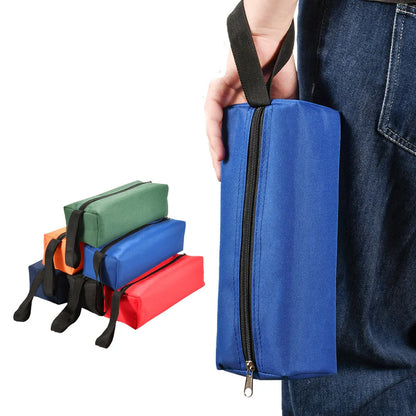 Oxford Canvas Waterproof Storage Hand Tool Bag Screws Nails Drill Bit Metal Parts Fishing Travel Makeup Organizer Pouch Bag Case