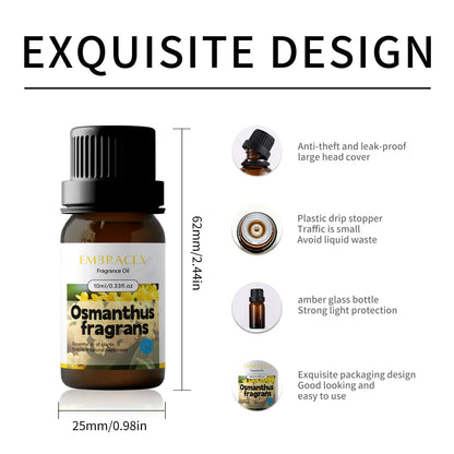 10ml Osmanthus fragrans Essential Oil Skincare Bodycare Floral-Scent Fragrance Oil Long Lasting Natural Scent Gift For Woman