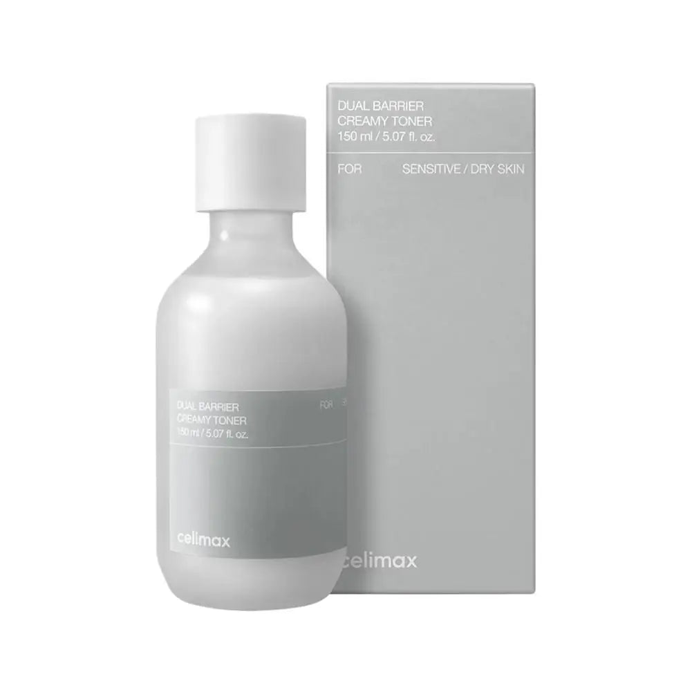 Korean Celimax Skincare Set Dual Barrier Toner, BHA Peeling Pad, Antioxidant Noni Ampoule, SPF50+ Sunscreen, Centella Face Cream