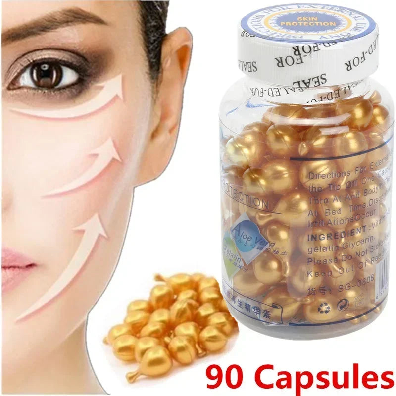 Vitamin E Anti-Wrinkle Serum Firming Fade Fine Lines Brightening Tighten Saggin Repair Deep Hydration Anti Aging Korean Skincare