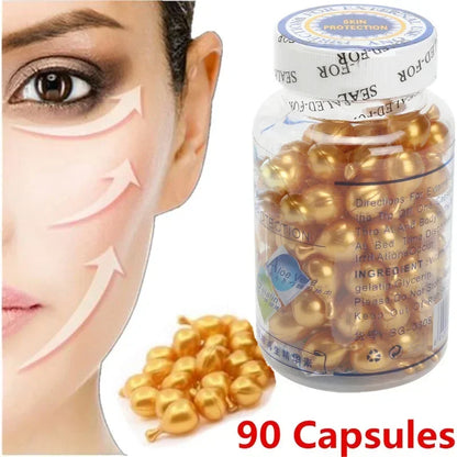 Vitamin E Anti-Wrinkle Serum Firming Fade Fine Lines Brightening Tighten Saggin Repair Deep Hydration Anti Aging Korean Skincare