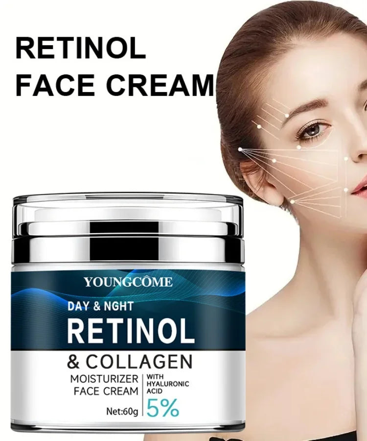 YOUNGCOME Face CreamCollagen Hyaluronic Acid Skin Care Anti-Wrinkle Moisturizing Anti-Aging Night Shrink Pores Whitening Smooth