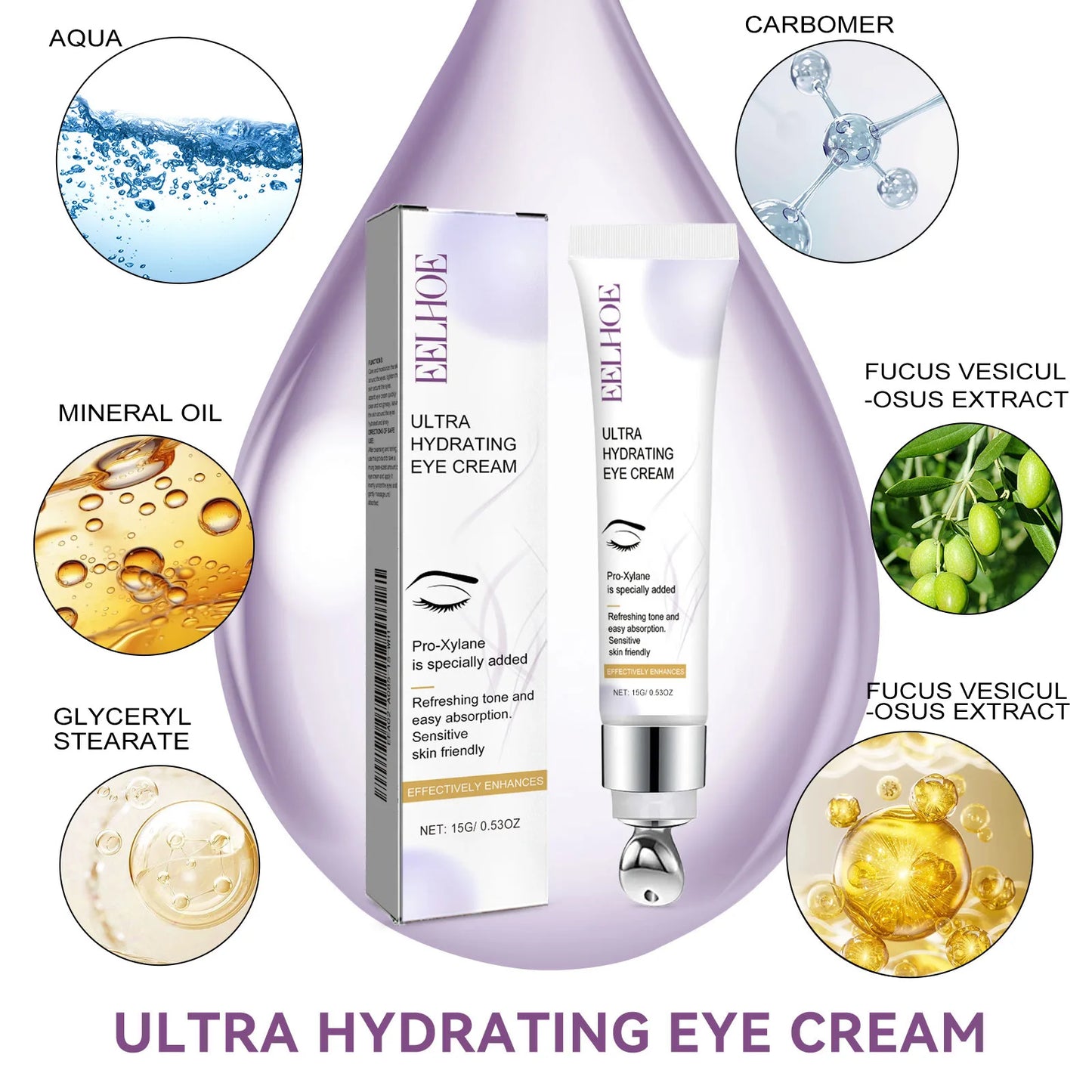 Retinol Remove Wrinkle Eye Cream Instant Firming Lifting Fade Fine Lines Eye Bags Anti Dark Circle Brightening Beauty Skin Care
