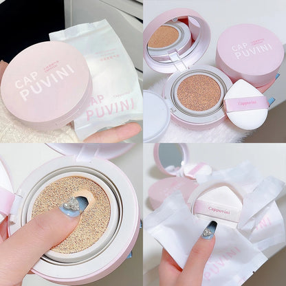 BB Cream Air Cushion Foundation Full Coverage Waterproof Long-lasting Concealer 3 Colors Cushion Compact Face Makeup Base