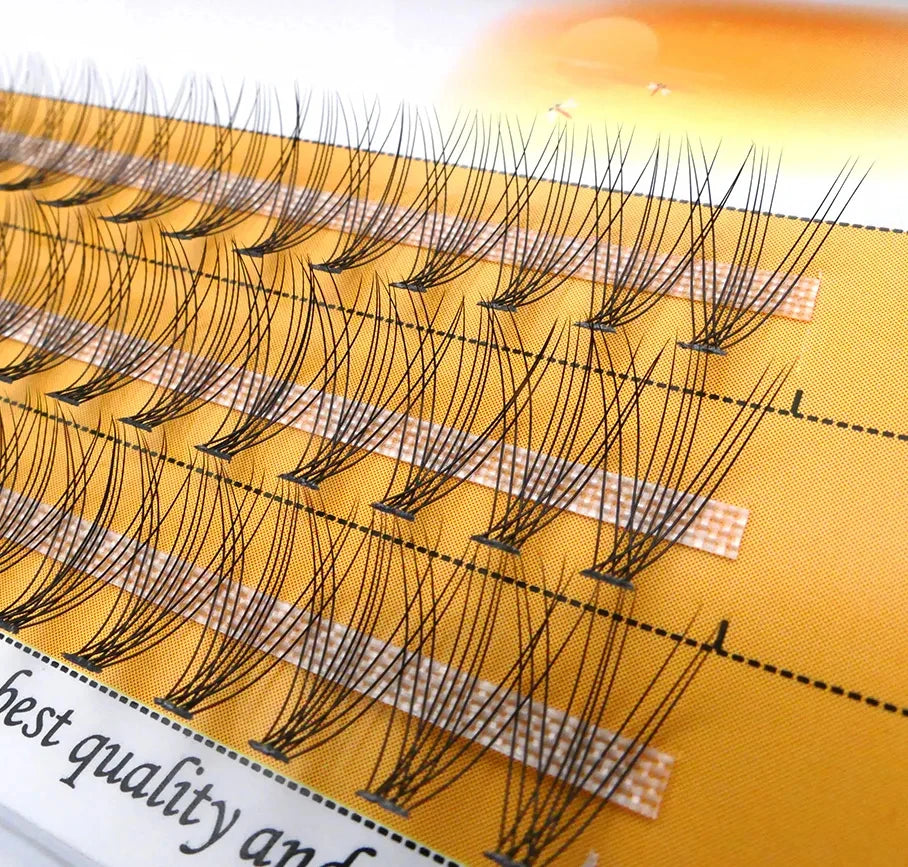 10D mink Eyelashes 60 bundles/box natural Eyelash extension 3D Russian Individual Eyelash Cluster Makeup Tool Lashes Wholesale