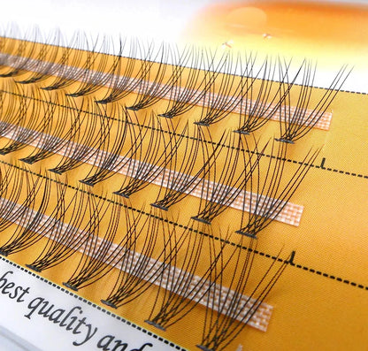10D mink Eyelashes 60 bundles/box natural Eyelash extension 3D Russian Individual Eyelash Cluster Makeup Tool Lashes Wholesale