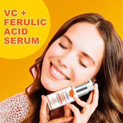 Vitamin C Serum With Ferulic Acid and Hyaluronic Acid - Hydrate & Plump Skin, Restore Radiance, Improve Dull Skin