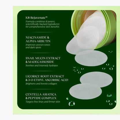 Centella Asiatica Cotton Pads Nourishing Moisturizing Soothing Gentle Hydrating Even Skin Tone Korean Skin Care Product