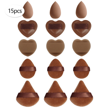 15/30/60 Mini Makeup Sponge Powder Puff Beauty Sponge for Makeup Concealer Liquid Foundation Face Cosmetic Puff Makeup Sponge