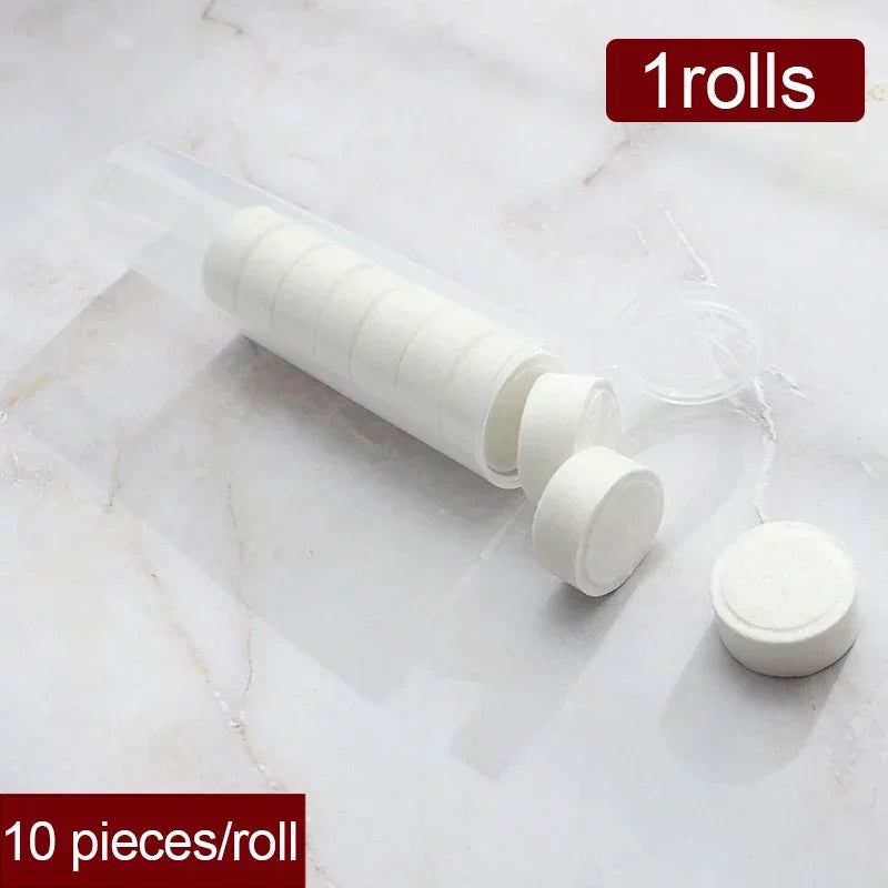 10/20pcs Tube-shaped disposable compressed towels, facial wipes, outdoor face cloths, makeup removal wipes