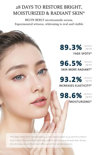 BELYN BERLY Niacinamide Serum for Face 3PCS Brighten Dark Spots Freckle Hyaluronic Acid Moisturizing Facial Serum Skin care