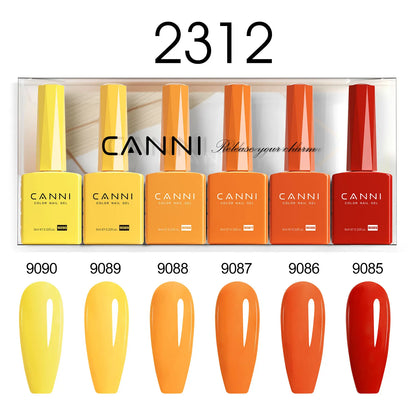 9ml CANNI TPO FREE HEMA FREE Ultra Consistency Nail Gel Polish Set Round Brush Semi Permanent Soak Off UV LED Gel Nail Kit