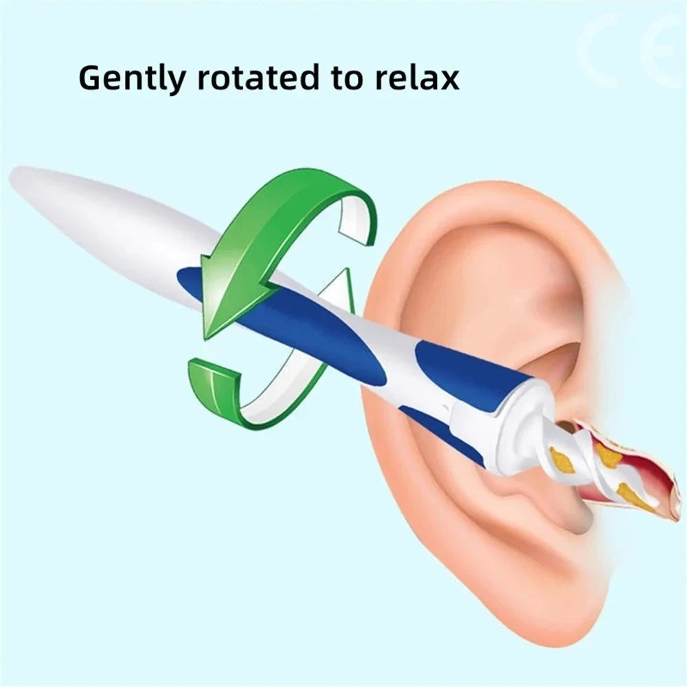 16pcs Ear Cleaning Tools Set Silicone Soft Spiral Ear Scoop Wax Removal Portable Personal Hygiene Ear Care Beauty Gadget