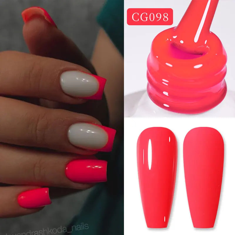 BORN PRETTY 10ml Nude Pink Gel Nail Polish Varnis Semi Permanent Nail Gel Varnish Soak Off UV Gel for Valentine's Day Gift Nails