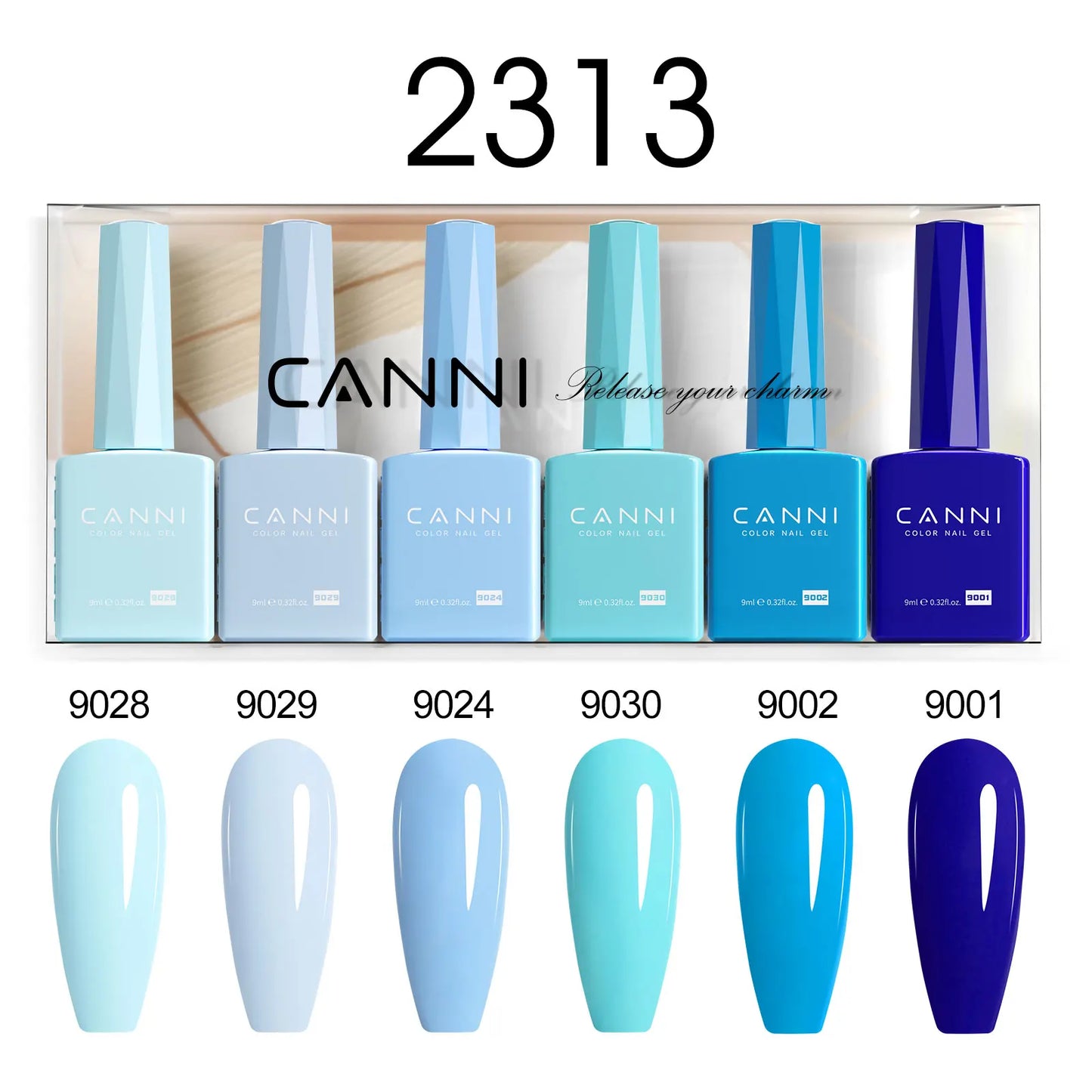 9ml CANNI TPO FREE HEMA FREE Ultra Consistency Nail Gel Polish Set Round Brush Semi Permanent Soak Off UV LED Gel Nail Kit