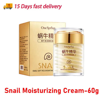 Snail Anti-Aging Face Cream Collagen Firming Fade Fine Lines Eye Massage Roller Anti Wrinkles Eye Bags Korean Skin Care Product