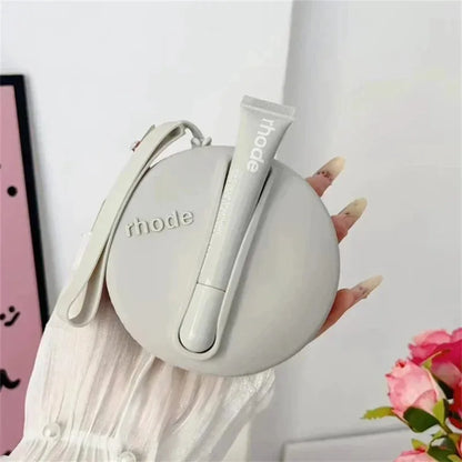 Rhod Lemontini Yellow Makeup Bag for Women Portable Travel Small Cosmetic Bags Zipper Toiletry Bag Pouch Lipsitck Storage Bags