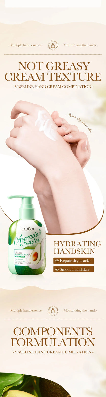 150g SADOER Fruits Hand Cream Moisturizing Whitening Anti Wrinkles Anti-Aging Hydrating Hands Skin Care Products