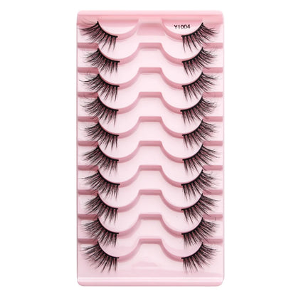 3/10 Pairs Half Lashes Cat Eyelashes Natural Long Handmade 3D Mink Lashes Makeup Tool Reusable Fake Eyelash maquillaje Faux Cils