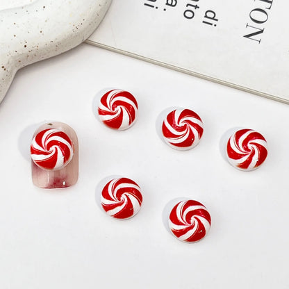 50pcs Resin Mini Christmas chocolate Decor Cartoon Magic Wand Cake Popsicle Figurine Flatback Stone Nail Art Scrapbook DIY Craft