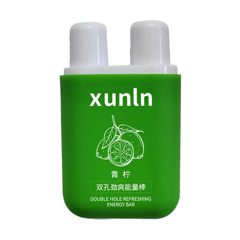 6 Scents Double Hole Energizing Energy Bar Aromatherapy Nasal Inhaler Energy Vapors Stick Aromatherapy Stick Stimulating Scent
