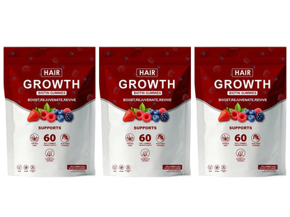 Women Hair Growth Vitamin Gummies Healthy Nourishment with Biotin Collagen Botanical Extracts Also for Skin Nail Care 60 Gummies
