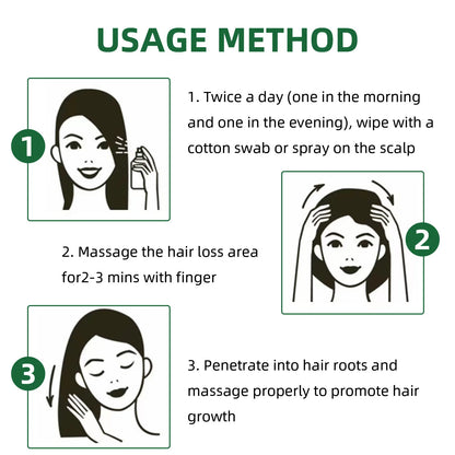 Ouhoe Ginseng Hair Growth Serum 100ml Nourish Scalp Bioactive Formula Promote Hair Regrowth Reduce Hair Fall Strengthen Roots
