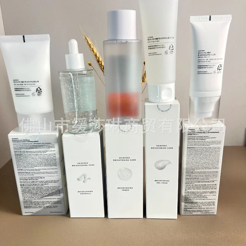 SKIN1004 White Full Series Skin Care Angel Whitening Essence Facial Cleanser Cream Toner Sunscreen Combination Set