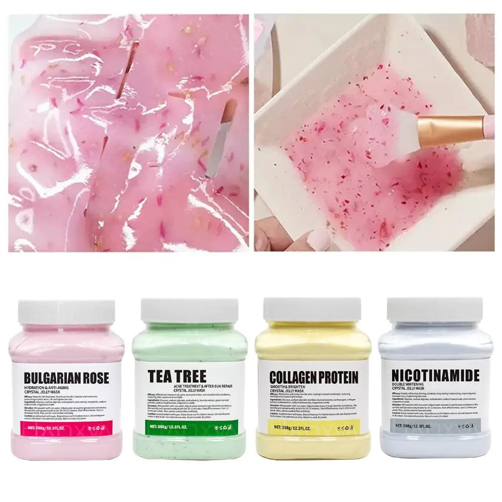 Gold Crystal Jelly Mask Powder Hydrating Brightening Moisturizing Facial Treatment Glowing Skin Care Product