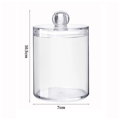 Acrylic Cotton Swab Makeup Organizer Cosmetics Storage Box Portable Make Up Cotton Pad Holder Container Storage Case