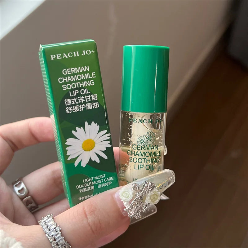 German chamomile lip oil, lightweight and moisturizing, double moisturizing and caring for lips, autumn and winter lip care