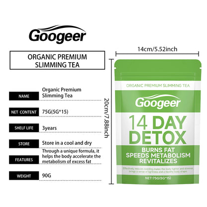 Organic Herbal Slimming Support Tea - Premium Daily Wellness Blend, Pure Natural Ingredients, Gentle Body Balancing Drink
