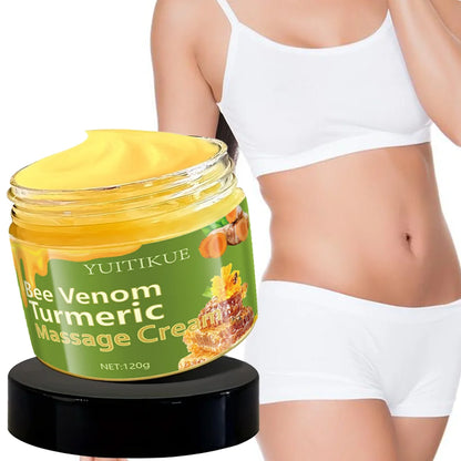 YUITIKUE Firming Cream 120g - Bee venom and turmeric, firms, nourishes, and revitalizes, fast-absorbing.