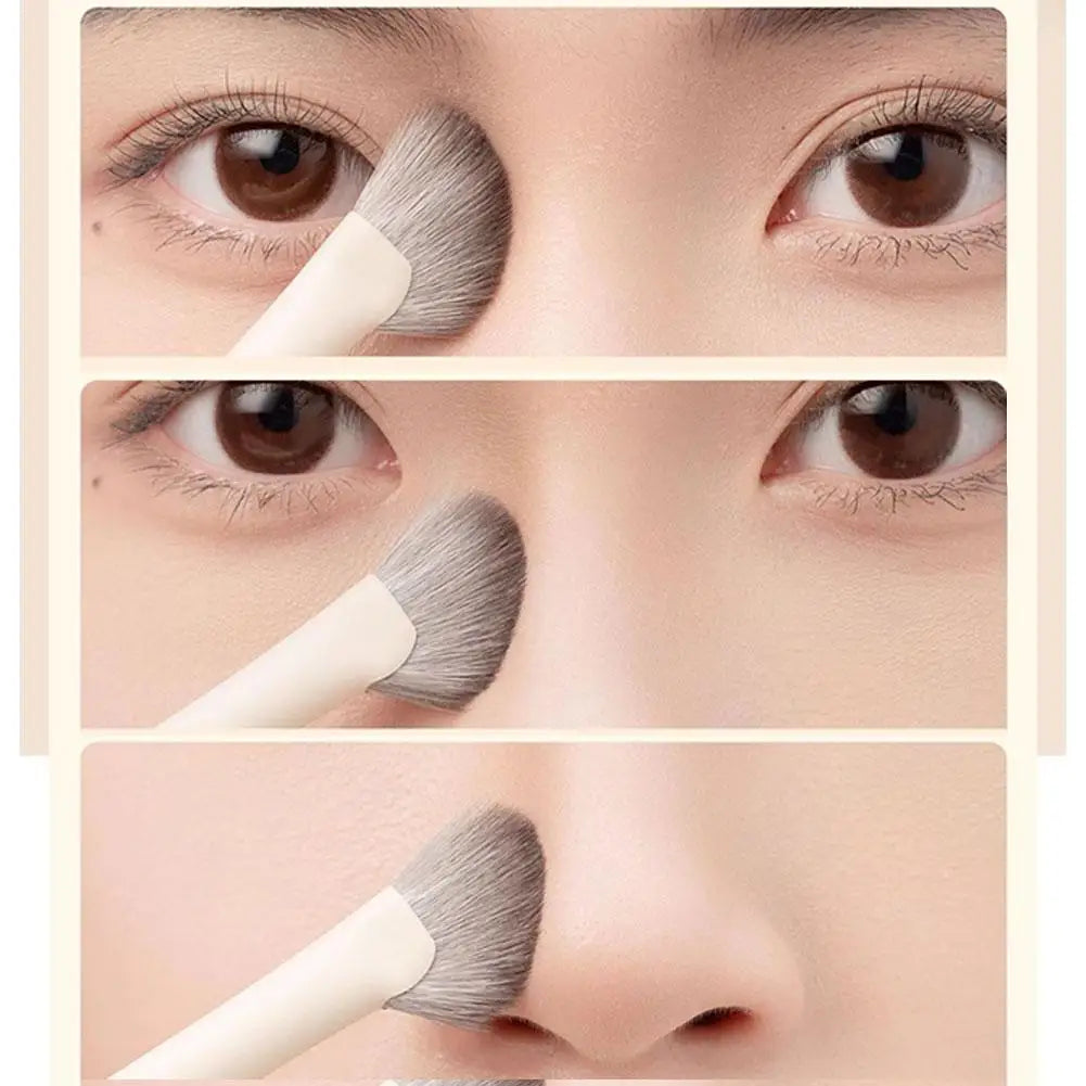 1Pcs Nose Contour Brush Professional Nose Shadow Brush Half Sector Contour Makeup Brush Natural Eyeshadow Smudge Makeup Brushes