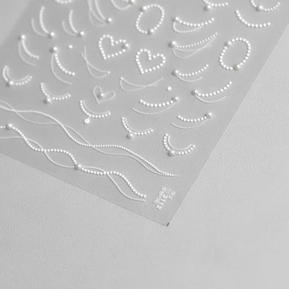 Exquisite Pink Lace Nail Art Stickers 5D Relief Lace Series Nails 3D Decoration Decals DIY Adhesive Manicure Accessories Sticker