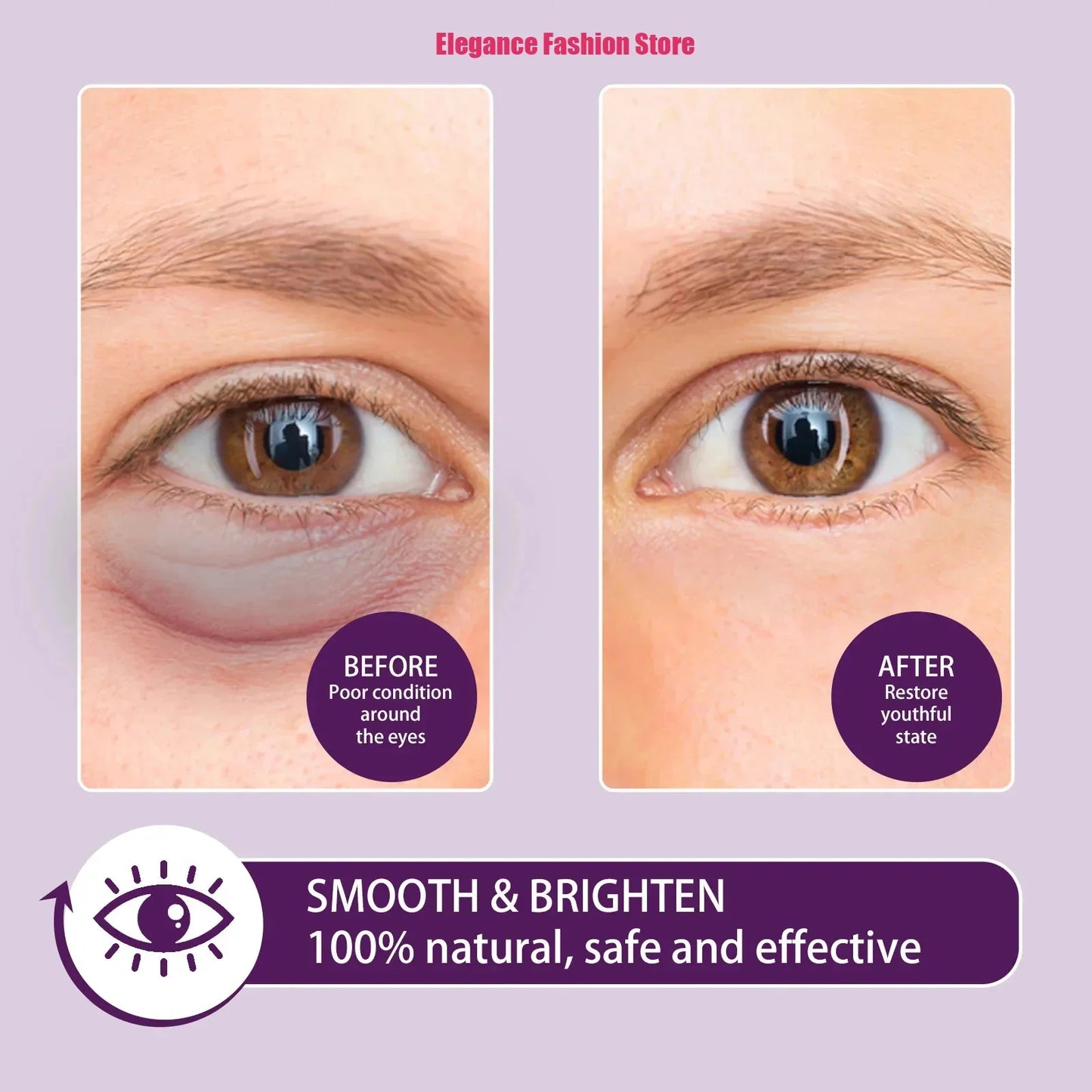 Instant Eye Bag Remove Eye Cream Anti Fat Particles Dark Circles Puffiness Fade Fine Lines Lift Brighten Korean Beauty Eye Care