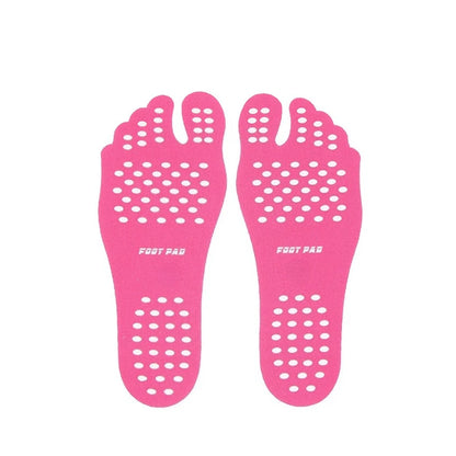 Beach Foot Pads Barefoot Adhesive Invisible Shoes Stick on Foot Pad Stickers Stick on Soles Anti-Slip Waterproof Foot Care Tool