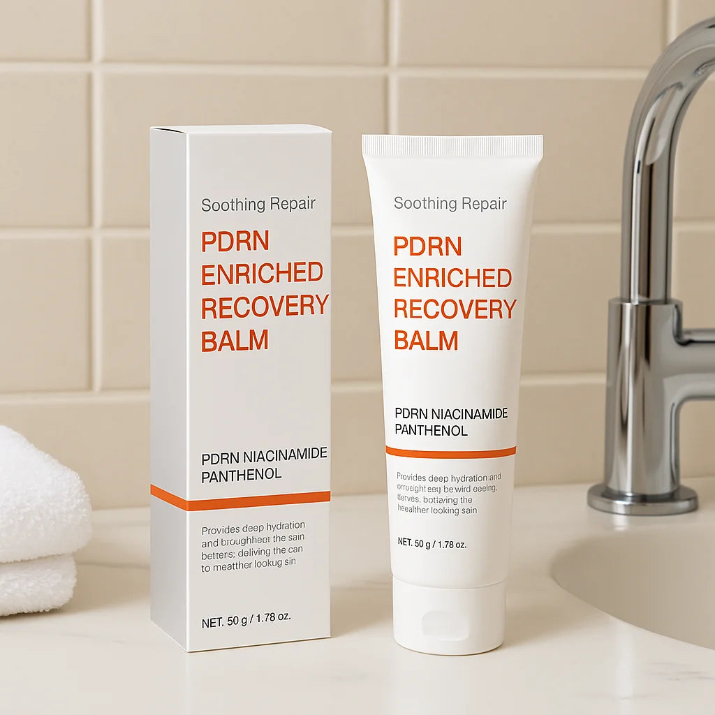Soothing Repair PDRN Enriched Recovery Balm with Niacinamide & Panthenol, Deep Hydration & Skin Barrier Repair, 50g Face Balm fo