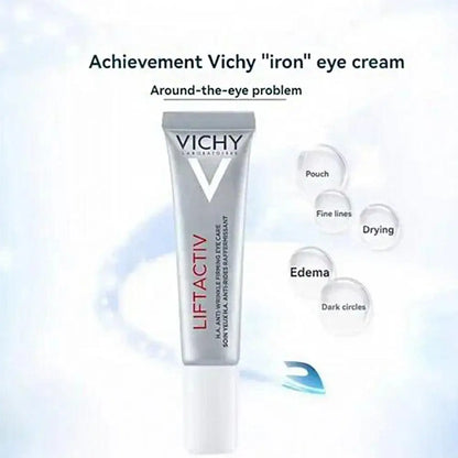 15ml Vichy Moisturizing Eye Serum Active Shaping Eye Cream Fade Fine Line Anti Wrinkle Natural Herbal Anti Dark Circle Eye Care