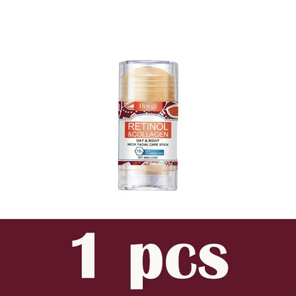 Retinol & Collagen Neck Cream Neck Face Firming Stick with Jojoba Oil Moisturizing Lifting Hyaluronic Acid for All Skin Types