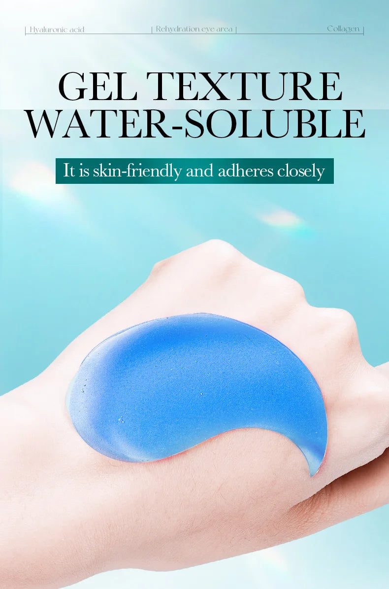 80pcs BIOAQUA Crystal Collagen Eye Mask Anti Dark Circles Anti-Wrinkles Moisturizing Whitening Anti-Aging Retinol Eye Patches