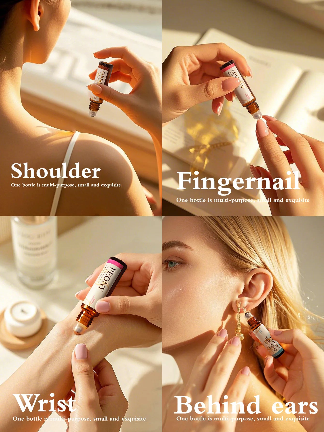 10ml Lavender Roller Essential Oils Women's perfume Massage body oils Skincare Holiday gifts Nail care Moisturizing