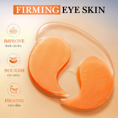 80pcs BIOAQUA Crystal Collagen Eye Mask Anti Dark Circles Anti-Wrinkles Moisturizing Whitening Anti-Aging Retinol Eye Patches