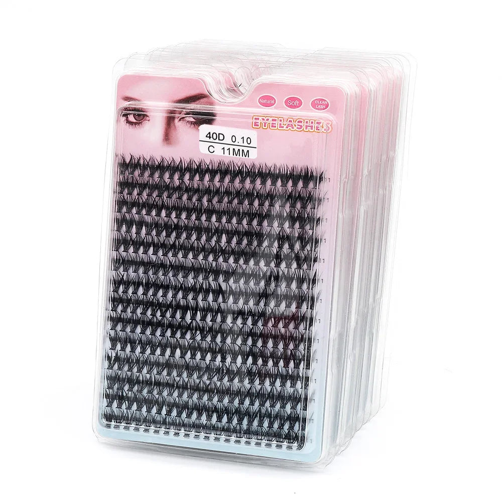 48/60/160/280Pcs Cluster Natural Eyelashes Extensions Lashes Clusters False Eyelash Clusters Extensions Individual Lashes Makeup