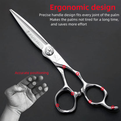 HISADA professional barber scissors Japanese handmade VG10 material scissors 6.0/6.5/7.0 inch hairdressing scissors