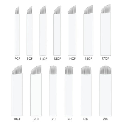 BMX 0.25mm Nano blades microblading needles Permanent Makeup Eyebrow Tattoo Needle Blade Microblade 3D Embroidery