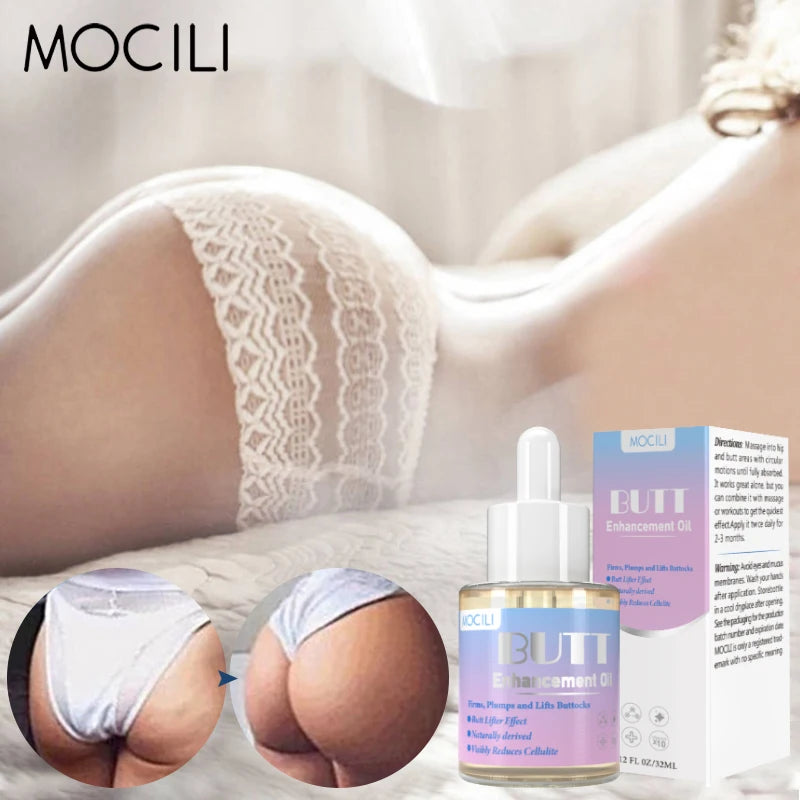 Sexy Butt-Lifting Essential Oil Jasmine Lifting Firming Skin Increase Hips Improve Sagging Body Massage Private Care Up 32ml