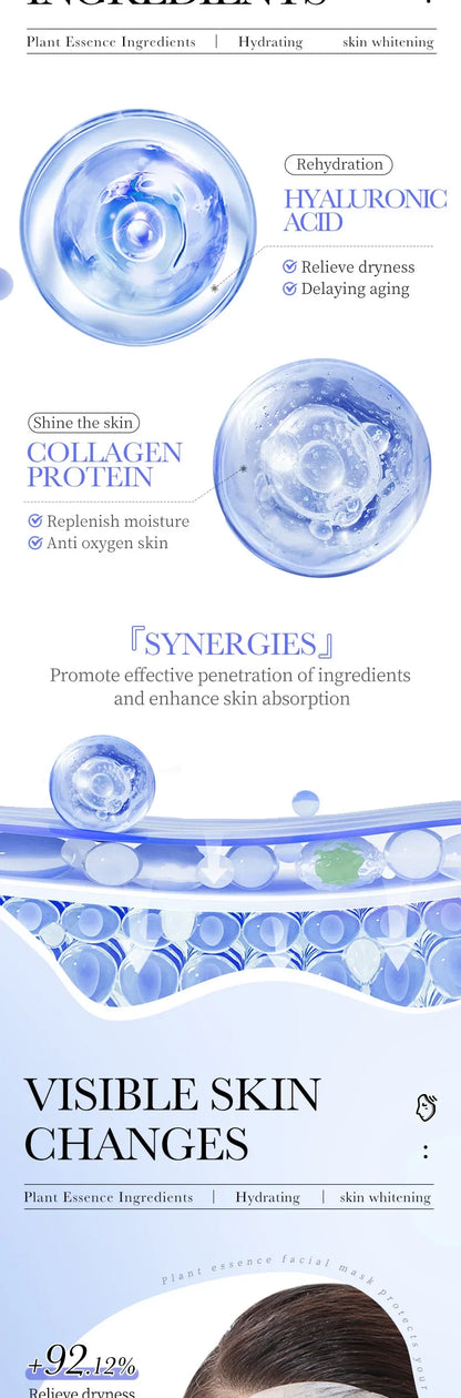 b 15pcs BIOAQUA Retinol Collagen Anti Wrinkle Facial Masks Moisturizing Anti-aging whitening Face Mask Facial Skin Care Products