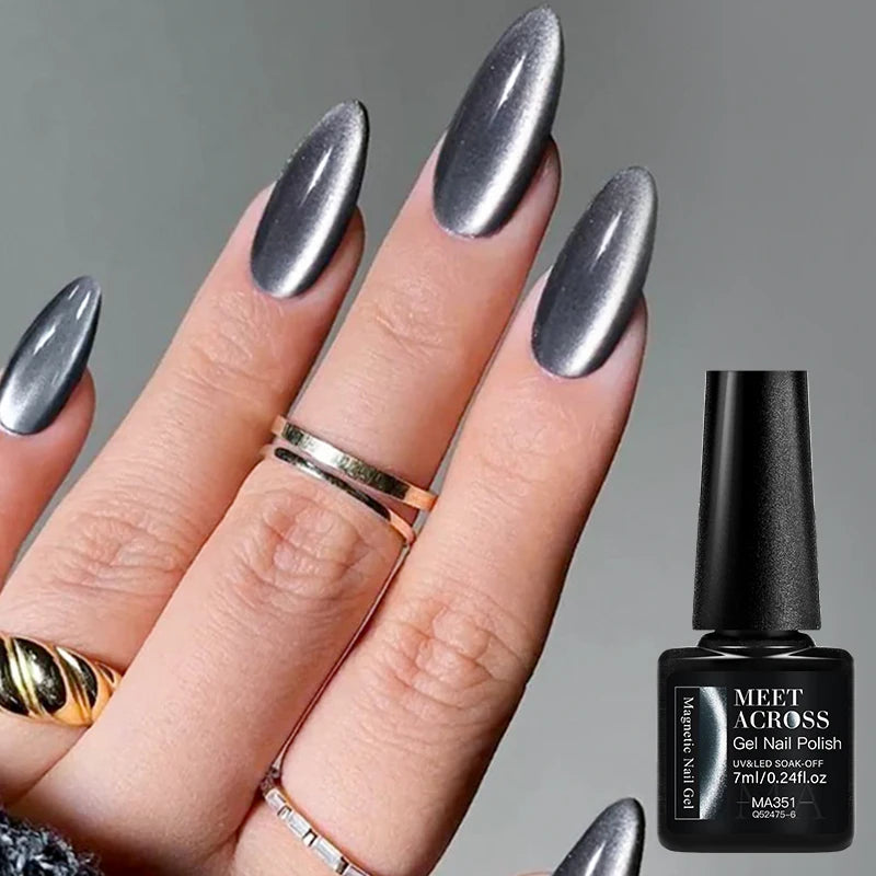Cat Eye Gel Polish With Nail Magnet Tools For Creating Heart Shapes On Nails Semi Permanent Cat Magnetic Nail Art UV Gel Varnish