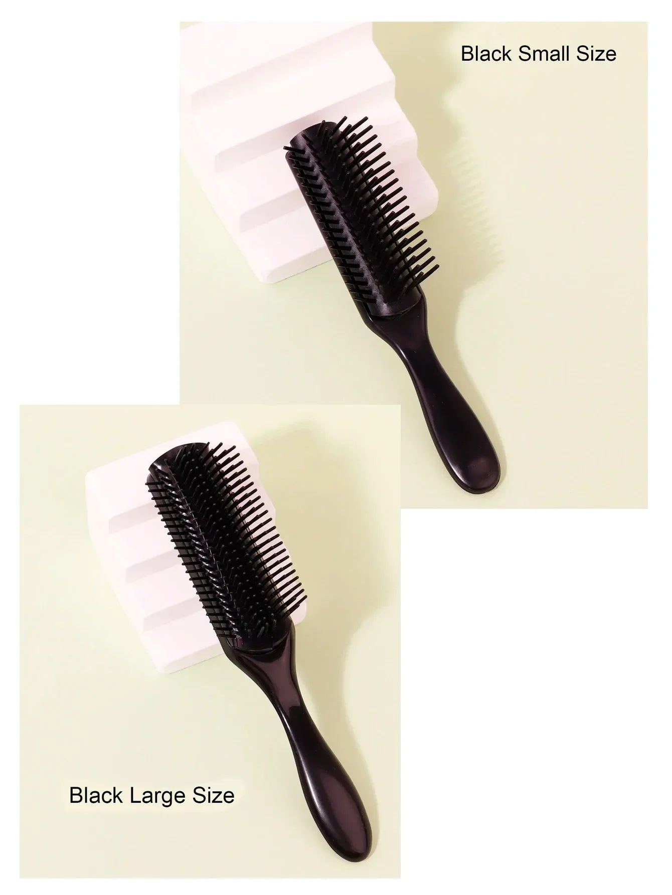 WANMEI, 1 Uds., cepillo de pelo de masaje para desenredar de 9 filas para pelo liso y rizado, peine extraíble, herramienta de pe